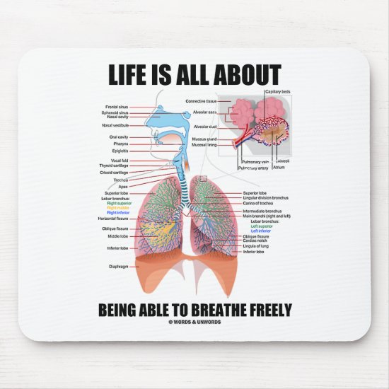 Life Is All About Being Able To Breathe Freely Mouse Pad