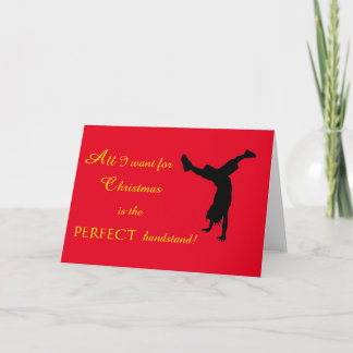 Life is all about the handstands! holiday card