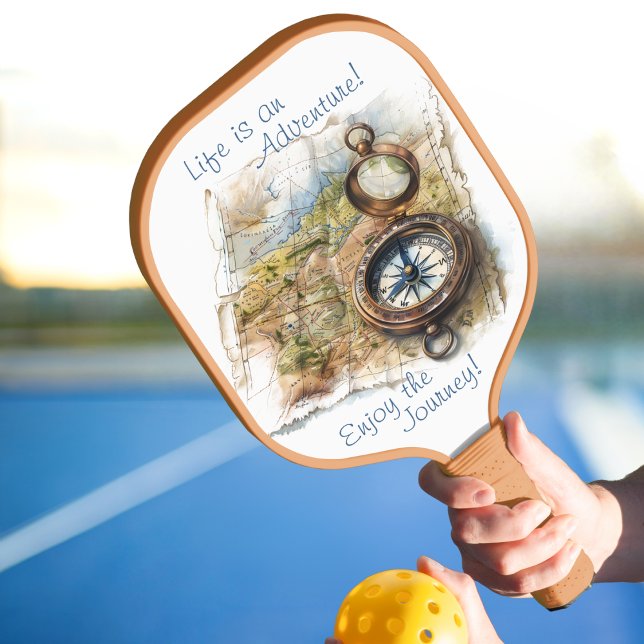 Life Is An Adventure double sided Pickleball Paddle (Creator Uploaded)