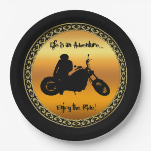 Life is an adventure enjoy the ride paper plates