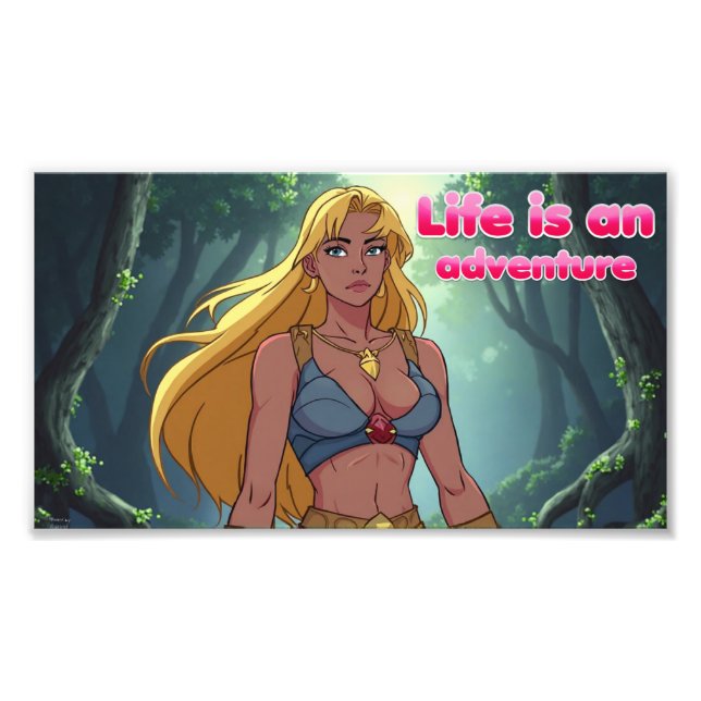 Life is an adventure print (Front)