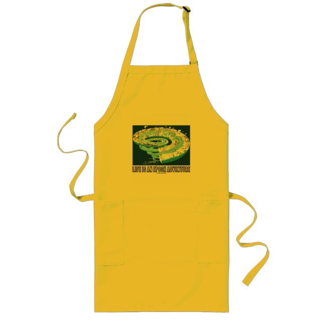 Life Is An Epoch Adventure (Geological Time) Long Apron (Front)