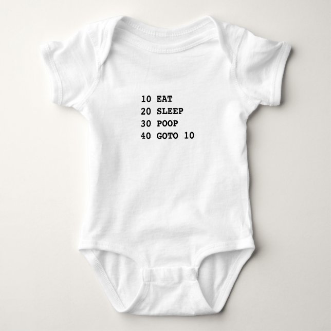 Life is BASIC Baby Bodysuit (Front)