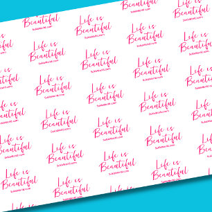 Life is Beautiful Blog Brand Website Pink Tissue Paper