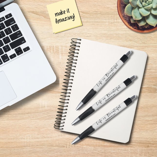 Life Is Beautiful | Business Name Blog Brand Pen (Creator Uploaded)