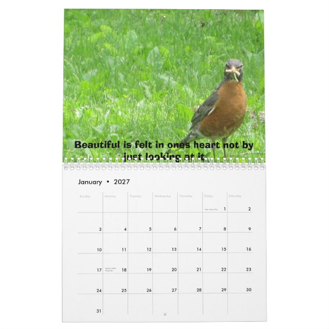Life  is Beautiful Calendar (Jan 2027)