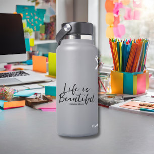 Life Is Beautiful   Company Name Blog Brand Sticker