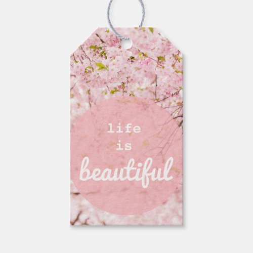 Life Is Beautiful Gift Tag