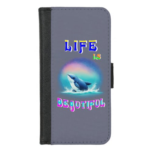 Life Is Beautiful Hermanus Africa September Whale iPhone 87 Wallet Case