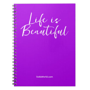 Life Is Beautiful   Purple Business Blog Brand Notebook