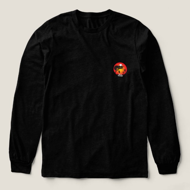 Life is Beautiful Sunset Art Tri-Blend Shirt (Design Front)