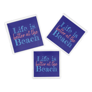 LIFE IS BETTER AT THE BEACH ACRYLIC TRAY