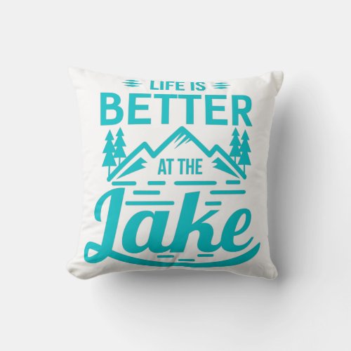 Life is Better at the Beach Cottage Decor  Throw Pillow