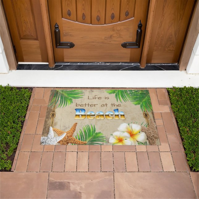 Life is Better at the Beach Doormat (Outdoor)