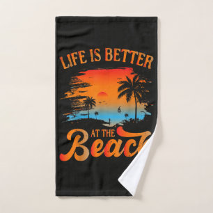 Life is Better at The Beach Hand Towel