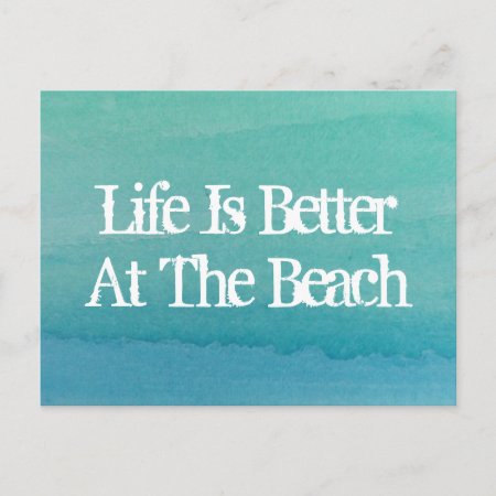Life Is Better At The Beach Home Moving Postcards