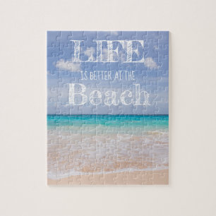 Life is Better at the Beach Jigsaw Puzzle