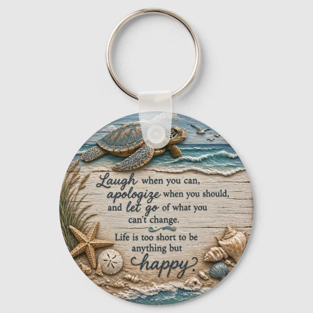 Life is Better at the Beach Keychain (Front)