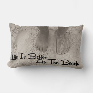 Life Is Better At The Beach Lumbar Pillow