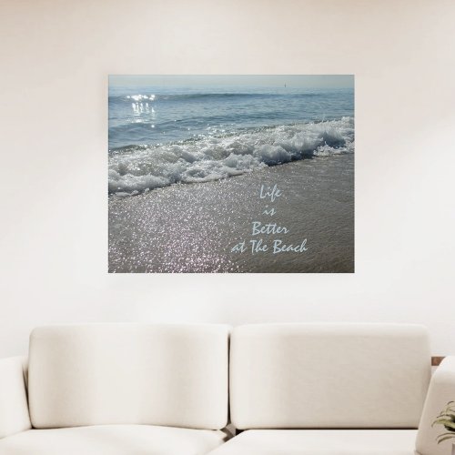 Life is Better at the Beach Photographic Seascape Acrylic Print