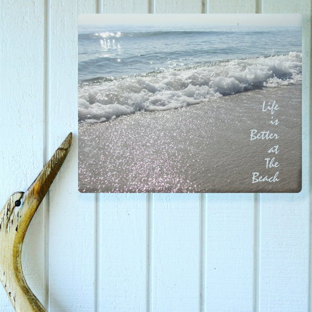 Life is Better at the Beach Photographic Seascape Metal Print (Creator Uploaded)