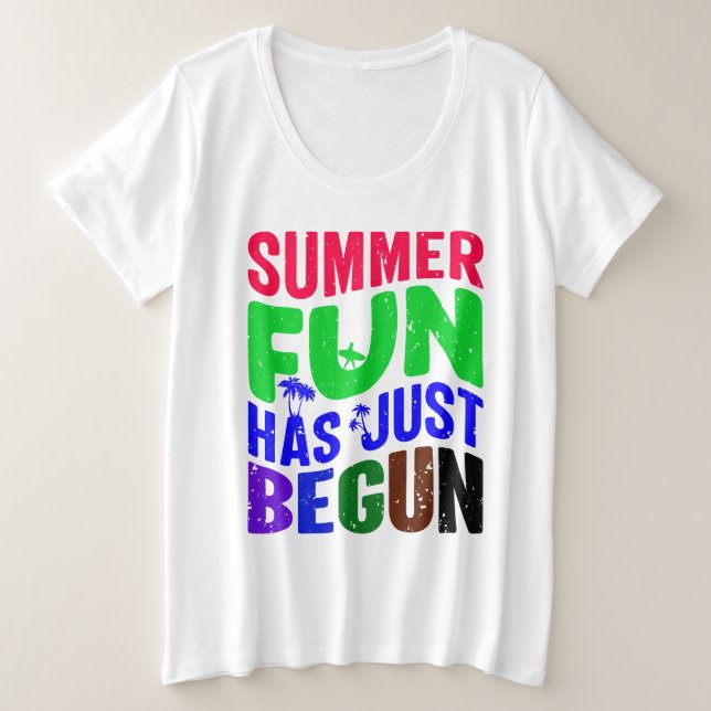 Life Is Better at the Beach Plus Size T-Shirt (Design Front)