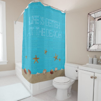 Beach Shells Shower Curtains | Zazzle