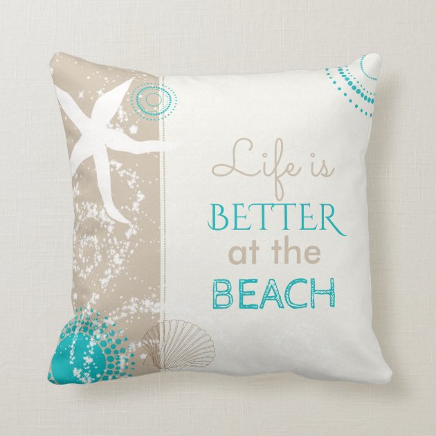 beach throw pillows