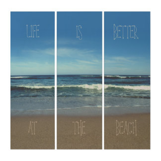 Life is Better at the Beach Triptych
