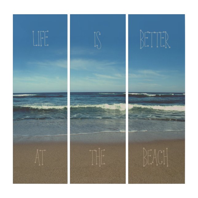 Life is Better at the Beach Triptych (Front)