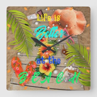 Life is Better at the Beach Tropical Summer Fun