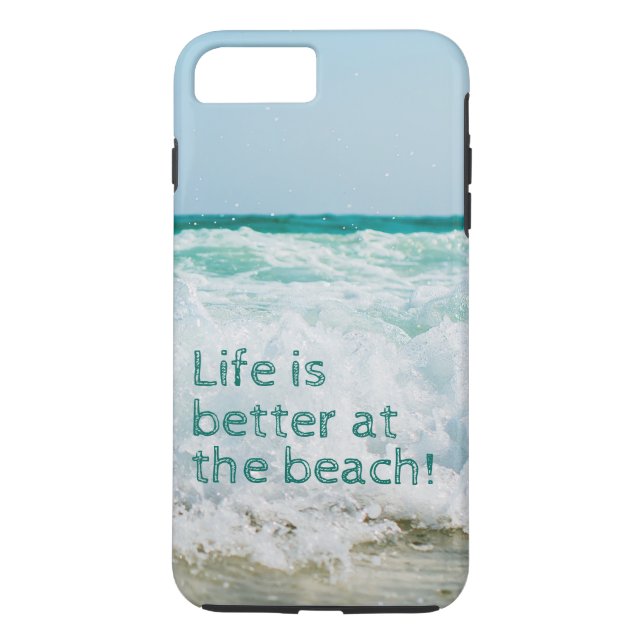 Life Is Better At The Beach Wave Case-Mate iPhone Case (Back)