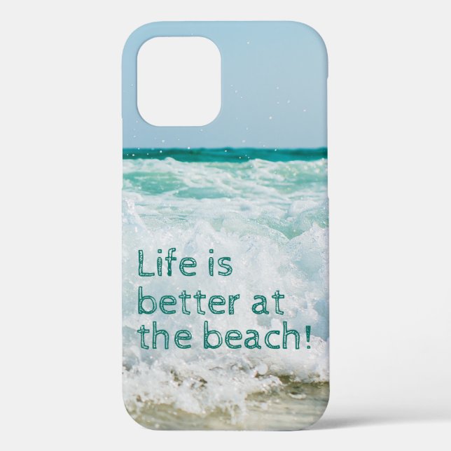 Life Is Better At The Beach Wave Case-Mate iPhone Case (Back)