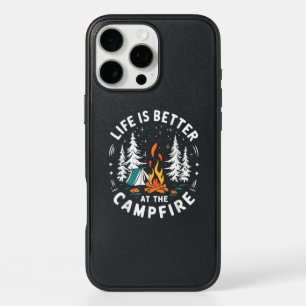 Life is Better at The Campfire Funny Camping iPhone 16 Pro Max Case