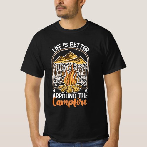 Life Is Better At The Campfire Travel T_Shirt