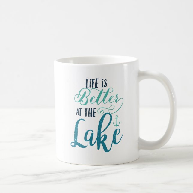 Life is better at the lake coffee mug (Right)