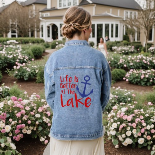 Life is Better at the Lake Denim Jacket
