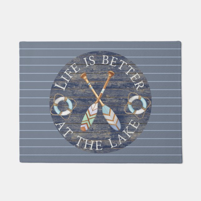 Life Is Better At The Lake Doormat (Front)