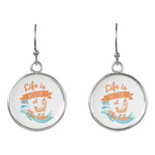 life is better at the lake earrings