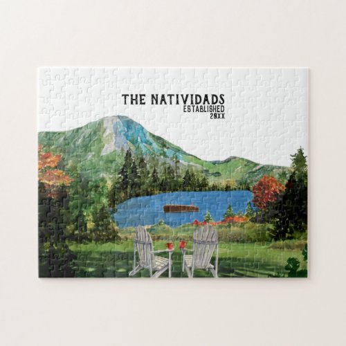 Life is Better at the Lake  Family Name Jigsaw Puzzle