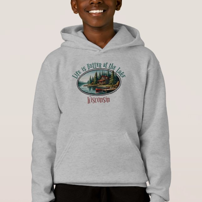 Life is Better at the Lake Hoodie (Front)