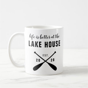 Life Is Better At The Lake House Paddles Coffee Mug