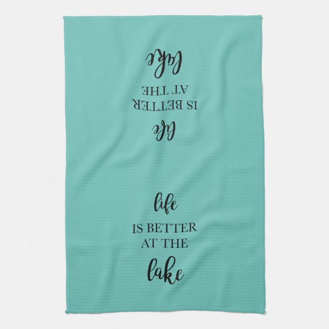 Life is Better at the Lake Kitchen Kitchen Towel (Vertical)