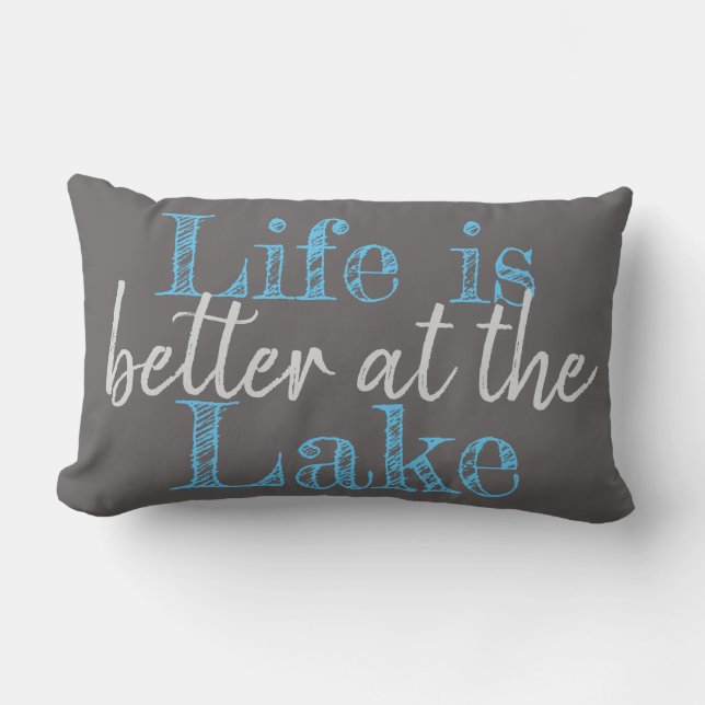 LIFE IS BETTER AT THE LAKE LUMBAR PILLOW (Front)
