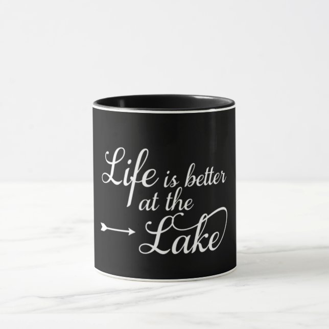 **LIFE IS BETTER AT THE LAKE** ON THIS COOL MUG (Center)