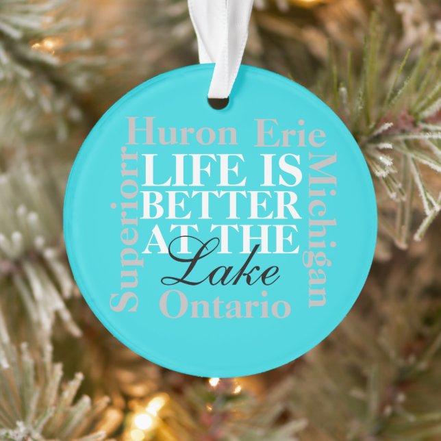 Life is better at the lake ornament (Tree)