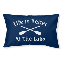 Life is better at the lake outdoor dog bed for pet