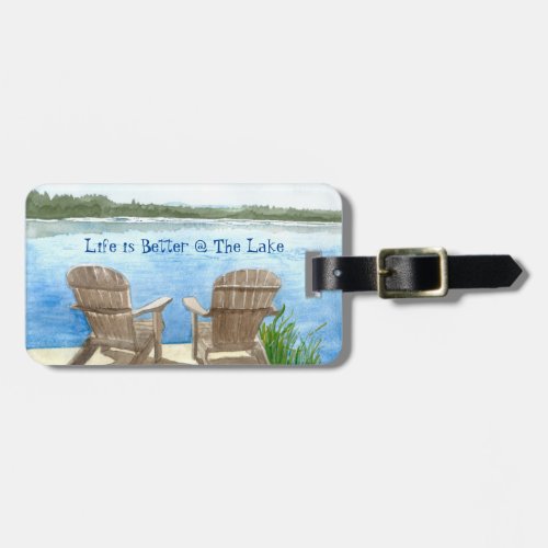 Life is Better At The Lake Personalized Luggage Luggage Tag
