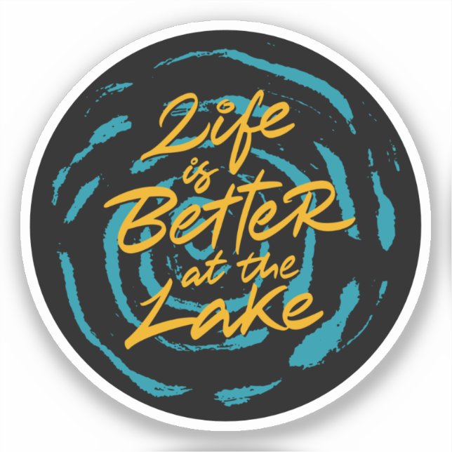 Life is better at the lake sticker (Front)