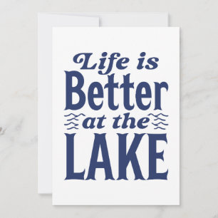 Life Is Better At The Lake Thank You Card